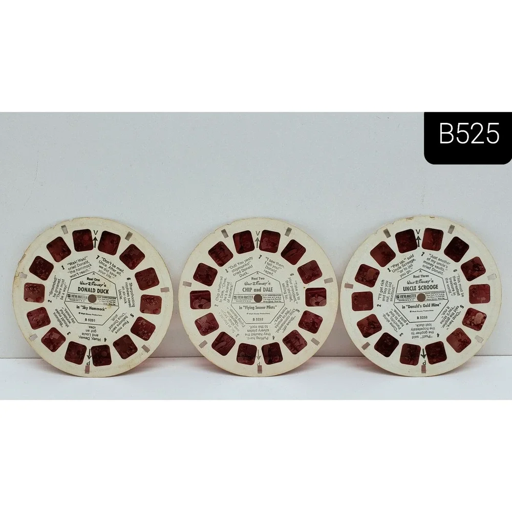 ViewMaster Vintage Reels Lot of 15 Disney Looney Tunes Cinderella Red Tint